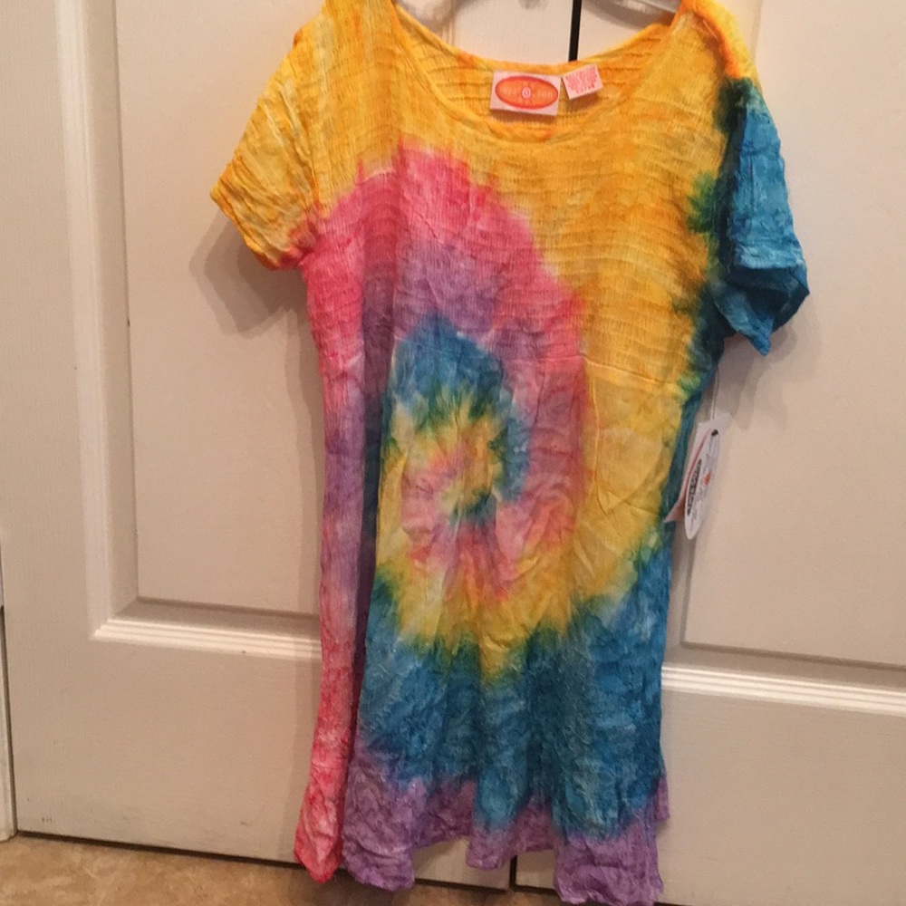 Tie Die Swim Coverup/Sundress